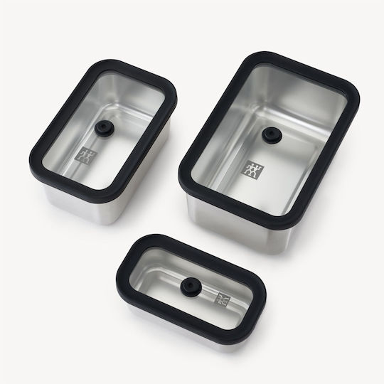 Zwilling J.A. Henckels Edelstahl-Lunchbox-Set Grau 6-teilig