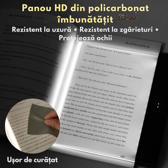 Φωτάκι Βιβλίου LED με Κλιπ Λευκό