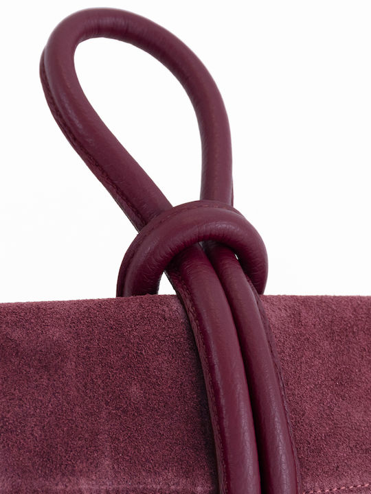 Olivgrüne Damen-Flap-Tasche aus Leder