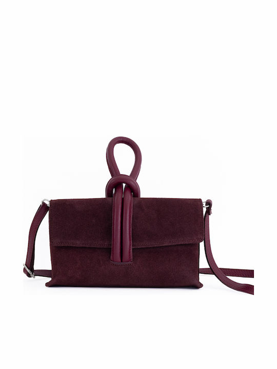Olivgrüne Damen-Flap-Tasche aus Leder