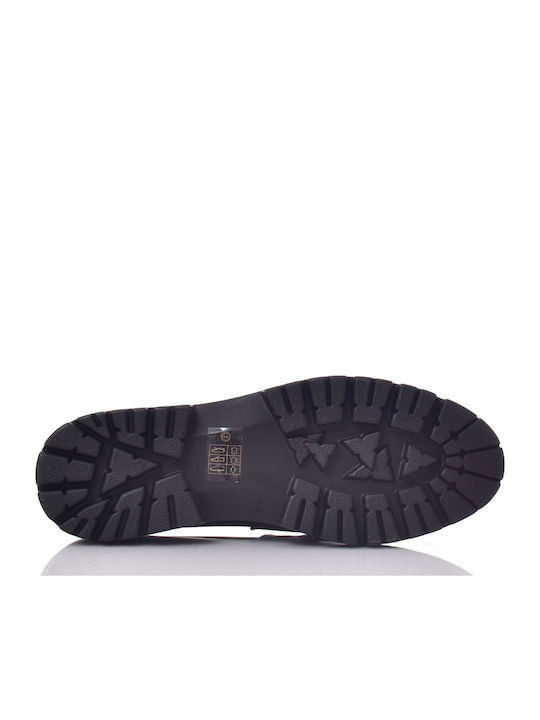 Damen-Loafers aus Leder in Schwarz