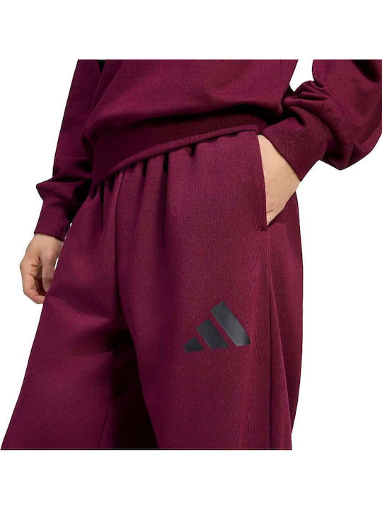 adidas Essentials Burgundy Sweatpants
