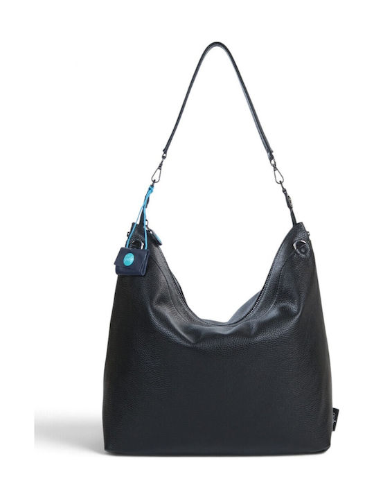 Black Leather Women's Hobo Bag
