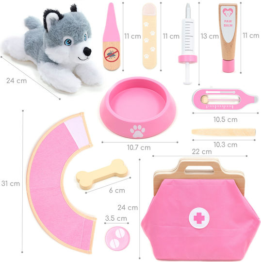 UMU Toys Medizinisches Holz-Set für Kinder, 17-teilig