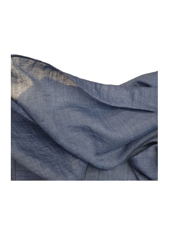Saki Damenhalstuch Hellblau 100 cm
