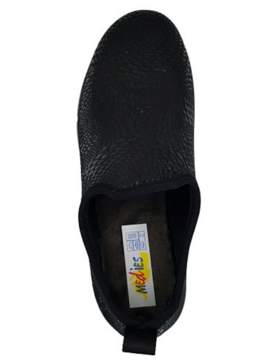 Anatomische Damen Slip-Ons Schwarz