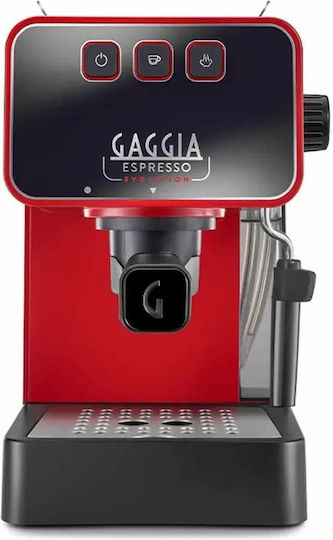 Evolution Μηχανή Espresso 1900W Πίεσης 15bar Κόκκινη EG2115/03