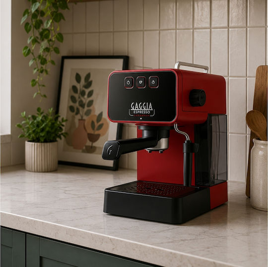 Evolution Μηχανή Espresso 1900W Πίεσης 15bar Κόκκινη EG2115/03