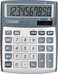 Citizen CDC-100 Taschenrechner Buchhaltung 10 Ziffern in Silber Farbe