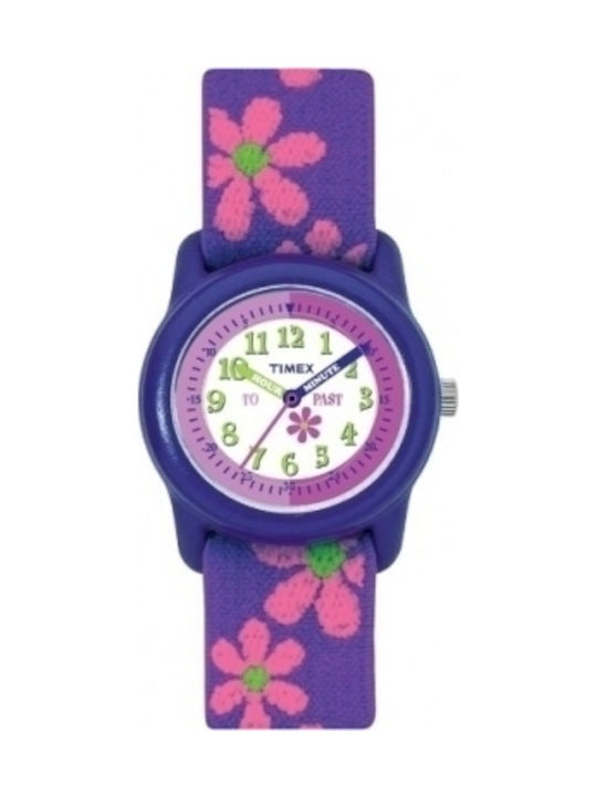 Timex Ceas analogic pentru copii cu curea din material textil