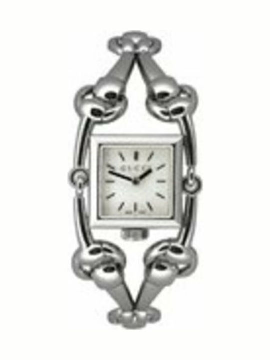 Gucci Women's Watch with Silver Metal Bracelet