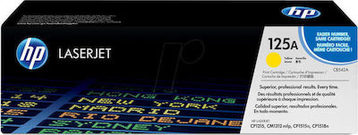 HP 125A Toner Laser Εκτυπωτή Κίτρινο 1400 Σελίδων (CB542A)