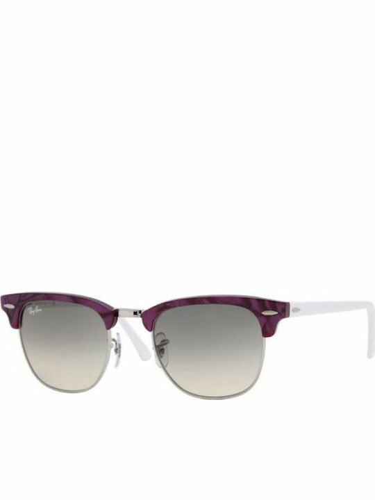 Ray Ban Clubmaster Sunglasses with Purple Frame...