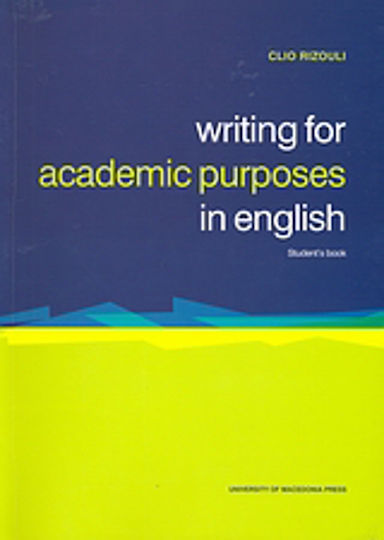 Writing for Academic Purposes in English, Student's Book