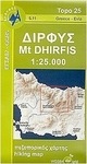 Δίρφυς - Ξεροβούνι, Harta de drumeții