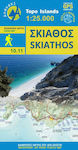 Σκιάθος, Harta turului și a drumețiilor
