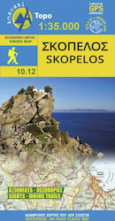 Σκόπελος, Harta turului și a drumețiilor