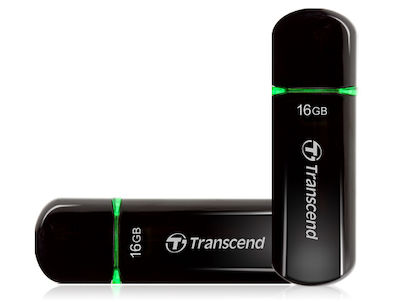 Transcend JetFlash 600 16GB USB 2.0 Stick Negru