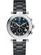 GC Watches Women's Watch Chronograph with Black Metal Bracelet
