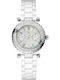 GC Watches Women's Watch Chronograph with White Rubber Strap