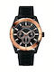 Marc Ecko Women's Watch Chronograph with Black Rubber Strap