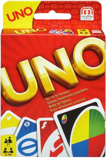 Board Game UNO Κάρτες for 2-10 Players 7+ Years Old Mattel