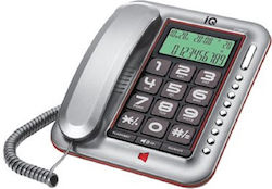 IQ DT-890CID Office Corded Phone for Seniors Gray
