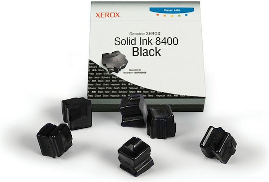 Xerox Γνήσιο Πακέτο 6 Μελανιών Εκτυπωτή InkJet Μαύρο (108R00608)