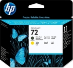 HP 72 Inkjet Printer Cartridge Matte Black / Yellow (C9384A)