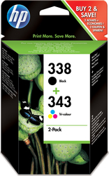 HP 338 SD449EE Original Inkjet Printer Ink Cartridges Multiple (Color) / Black HP 338 SD449EE Original Inkjet Printer Ink Cartridges Multiple (Color) / Black