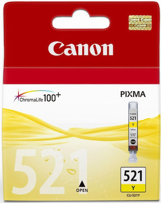 Canon CLI-521 InkJet Printer Ink Yellow (2936B001)