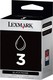 Lexmark 3 Original Cerneală Imprimantă InkJet Negru (18C1530E)