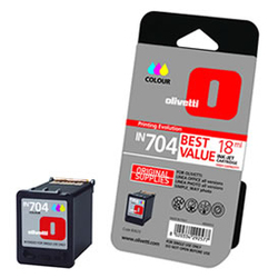 Olivetti IN704 Colour 18ml Original InkJet Printer Ink Multiple (Color) (B0629)