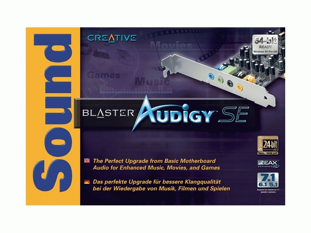creative sound blaster audigy pcie rx 7.1 windows 10 driver