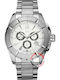 GC Watches Ανδρικό Ρολόι 46mm Χρονογράφος Μπαταρίας με Ασημί Μεταλλικό Μπρασελέ