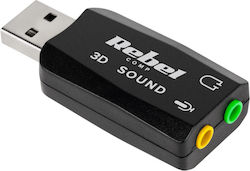 Comodow External USB 2.0 Sound Card (KOM0638)