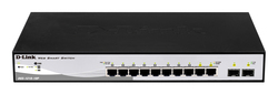 D-Link DGS-1210-10P Managed L2 Switch with 10 Gigabit (1Gbps) Ethernet Ports and 2 SFP Ports