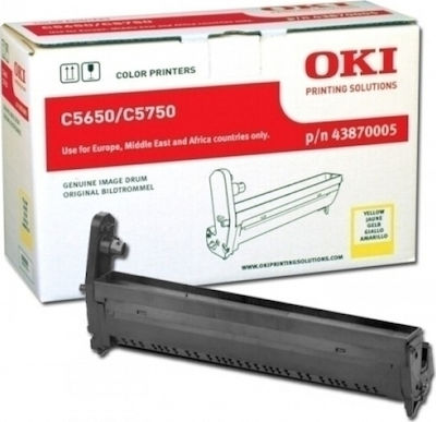 OKI 43870005 Drum Κίτρινο 20000 Σελίδων