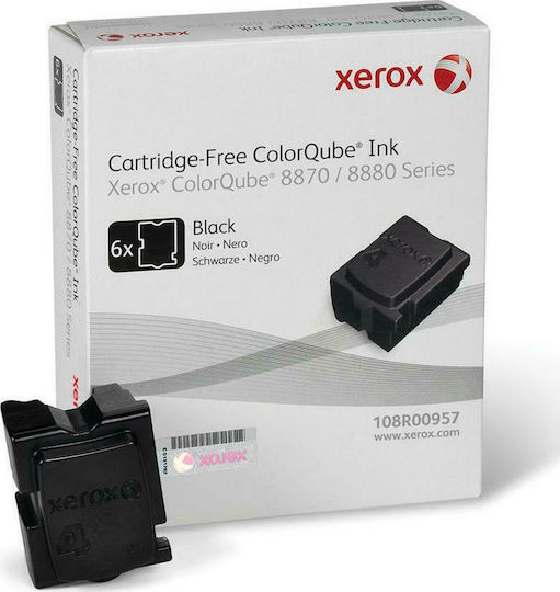Xerox Original Pack of 6 InkJet Printer Inks Black (108R00957)