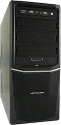 LC-Power Pro-924B Midi Tower Κουτί Υπολογιστή Μαύρο