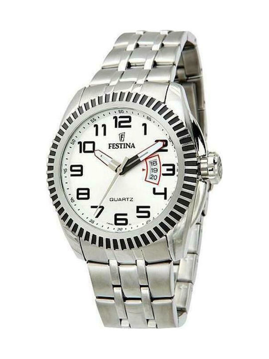 Festina F164821 Mens Watch Dial Silver Bracelet Steel Stainless