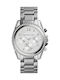 Michael Kors Blair Γυναικείο Ρολόι 40mm Χρονογράφος Μπαταρίας με Ασημί Μεταλλικό Μπρασελέ