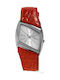 Roberto Cavalli Watch with Red Leather Strap