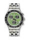 Swatch Watch Chronograph with Silver Metal Bracelet