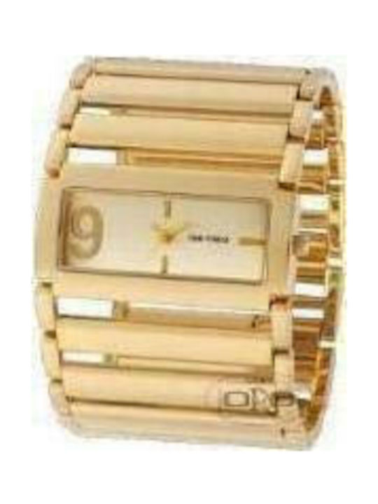 Time Force 3022LG09 Watch with Gold Metal Bracelet TF3022LG09