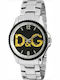 Dolce & Gabbana Ανδρικό Ρολόι 42mm Μπαταρίας με Ασημί Μεταλλικό Μπρασελέ