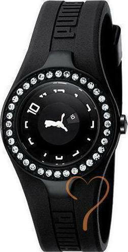 Puma Dynamic Posh Γυναικείο Ρολόι Μπαταρίας με Μαύρο Καουτσούκ