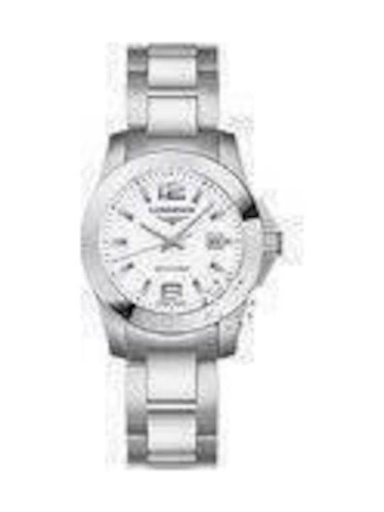 Longines L32774166 Γυναικείο Ρολόι με Μεταλλικό Μπρασελέ