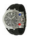 Gianfranco Ferre Watch Chronograph Battery with Black Rubber Strap