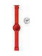 HipHop HPLO003 Watch with Red Rubber Strap HPLO003